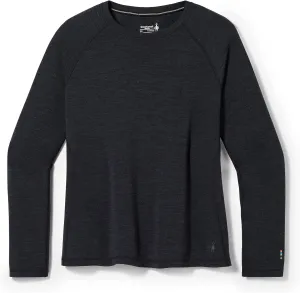 Smartwool Women's Plus Size Classic Thermal Merino Wool Base Layer Crew (Slim Fit), Charcoal Heather, 3X