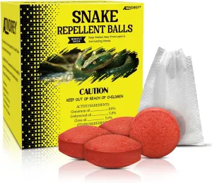 Snake Repellent Balls for Yard - Powerful Outdoor Protection | Pet & Child Safe | Natural Snake Deterrent for Home, Garden, Camping | Targets Copperhead & Rattlesnakes