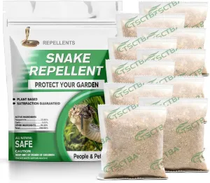 Snake Repellent Outdoor, Snake Repellent for Yard Powerful, Snake Repellant Pet Safe, Keep Snakes Away, Snake Repellant Indoor, Snake Deterrent Outdoor-10P