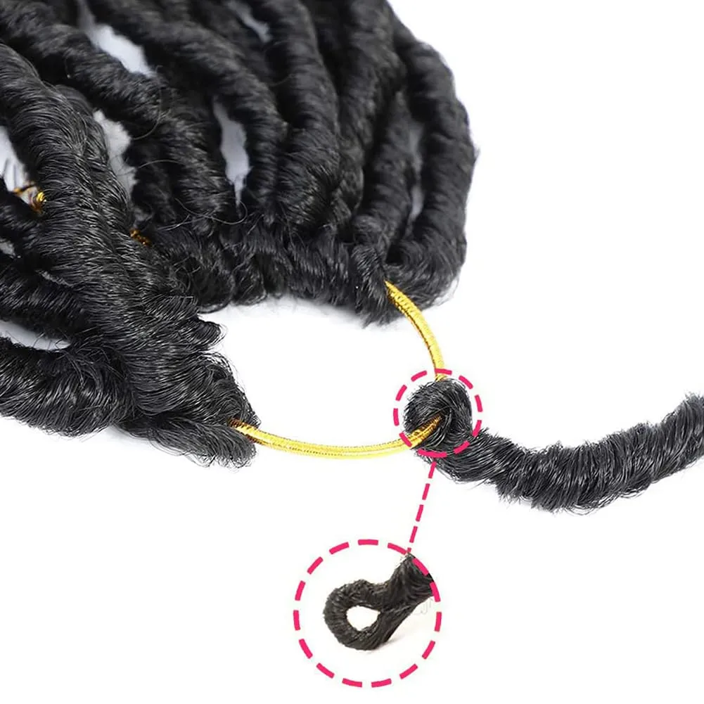 Soft Locs Crochet Hair 24 Inch 8 Packs Faux Locs Crochet Hair Butterfly Locs Pre looped Braids Synthetic Crochet Hair for Women (24 inch 27#)