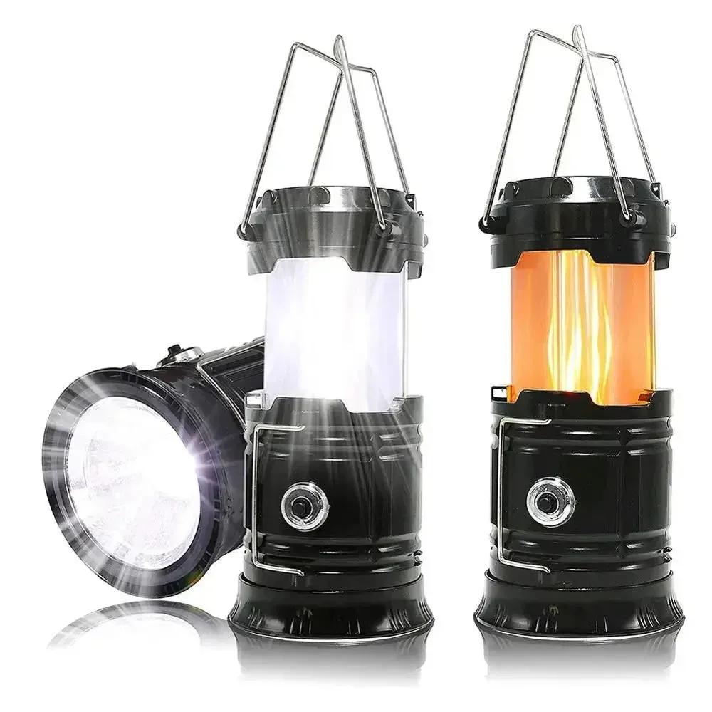 Solar LED Portable Lantern Torch Lamp Multi-function Outdoor Solar Waterproof Camping Emergency Tent Lamp for Outdoor Lighting