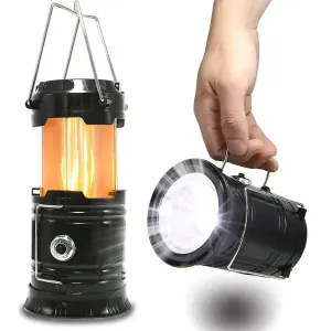 Solar LED Portable Lantern Torch Lamp Multi-function Outdoor Solar Waterproof Camping Emergency Tent Lamp for Outdoor Lighting