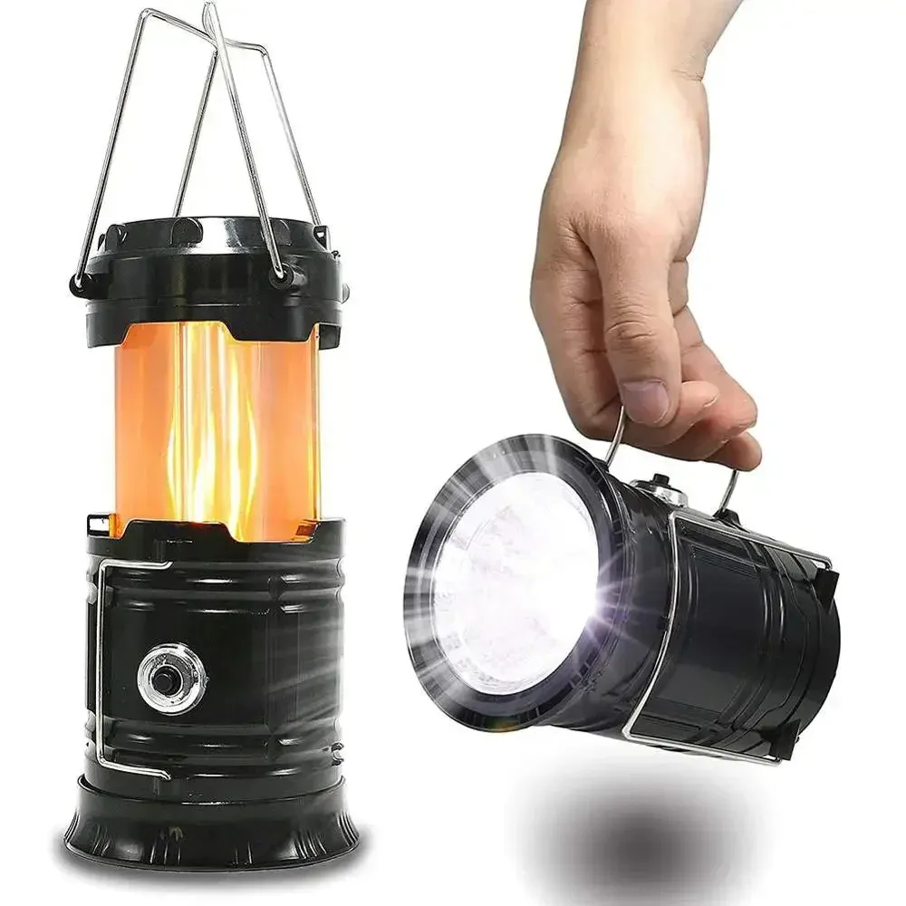 Solar LED Portable Lantern Torch Lamp Multi-function Outdoor Solar Waterproof Camping Emergency Tent Lamp for Outdoor Lighting