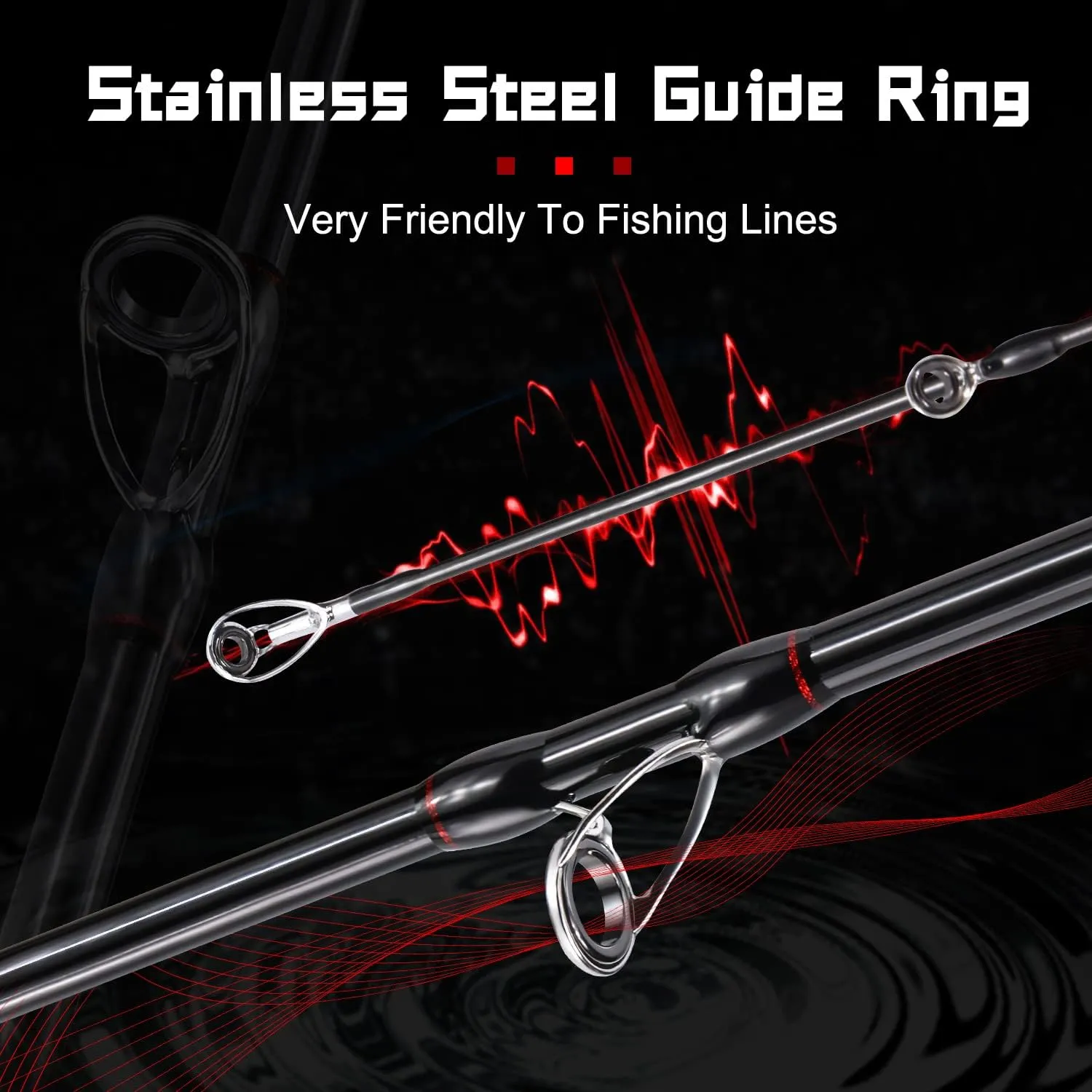 Sougayilang Baitcasting Fishing Rod and Reel Combo, Medium 6'/7' Low Profile with SuperPolymer Handle