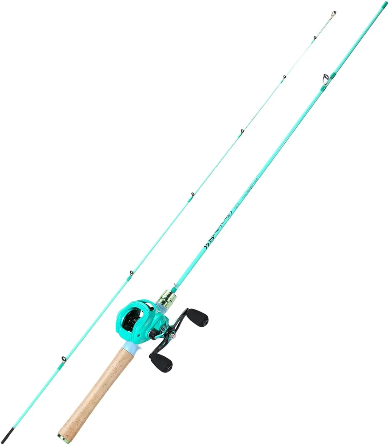 Sougayilang Baitcasting Fishing Rod Reel Combo,2 Pieces Super Light Pole with Strong Smooth Reel for Freshwater