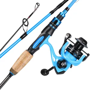 Sougayilang Spinning Combo, Medium Heavy Fishing Pole and 2000 Spinning Reel Set, Fishing Rod and Reel Commbo for Bass Fishing Tackle