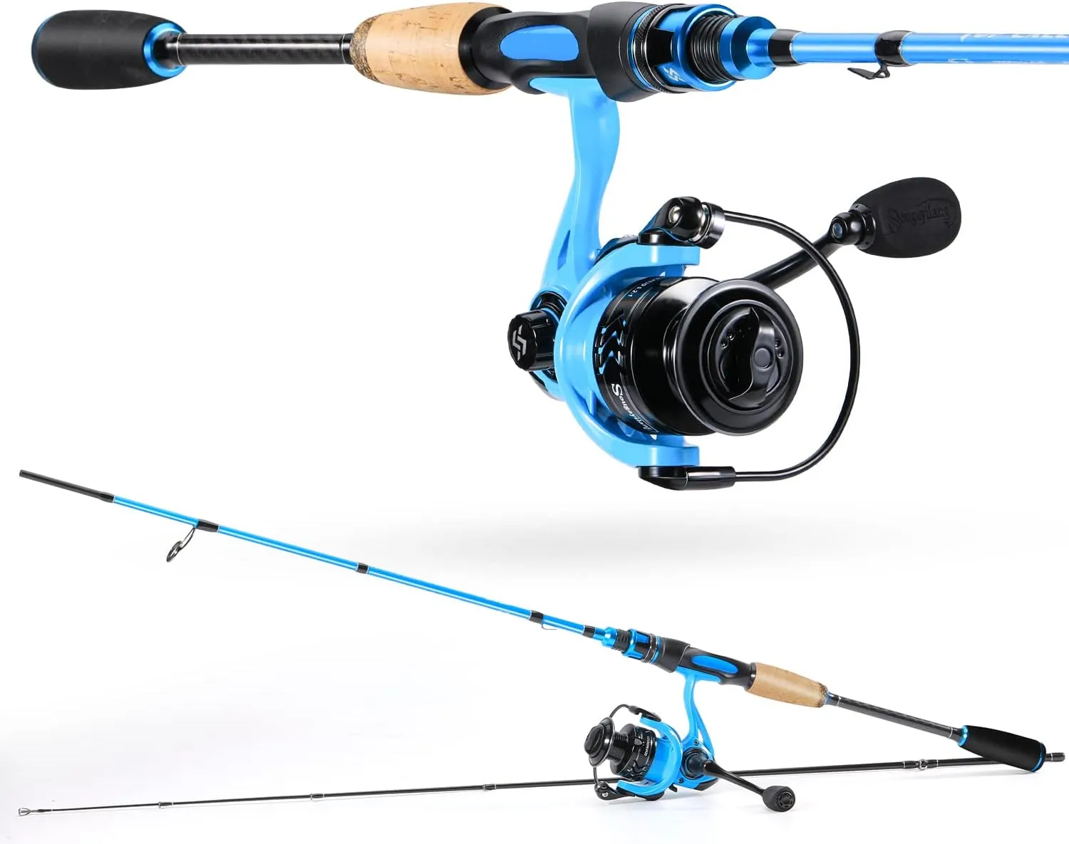 Sougayilang Spinning Combo, Medium Heavy Fishing Pole and 2000 Spinning Reel Set, Fishing Rod and Reel Commbo for Bass Fishing Tackle