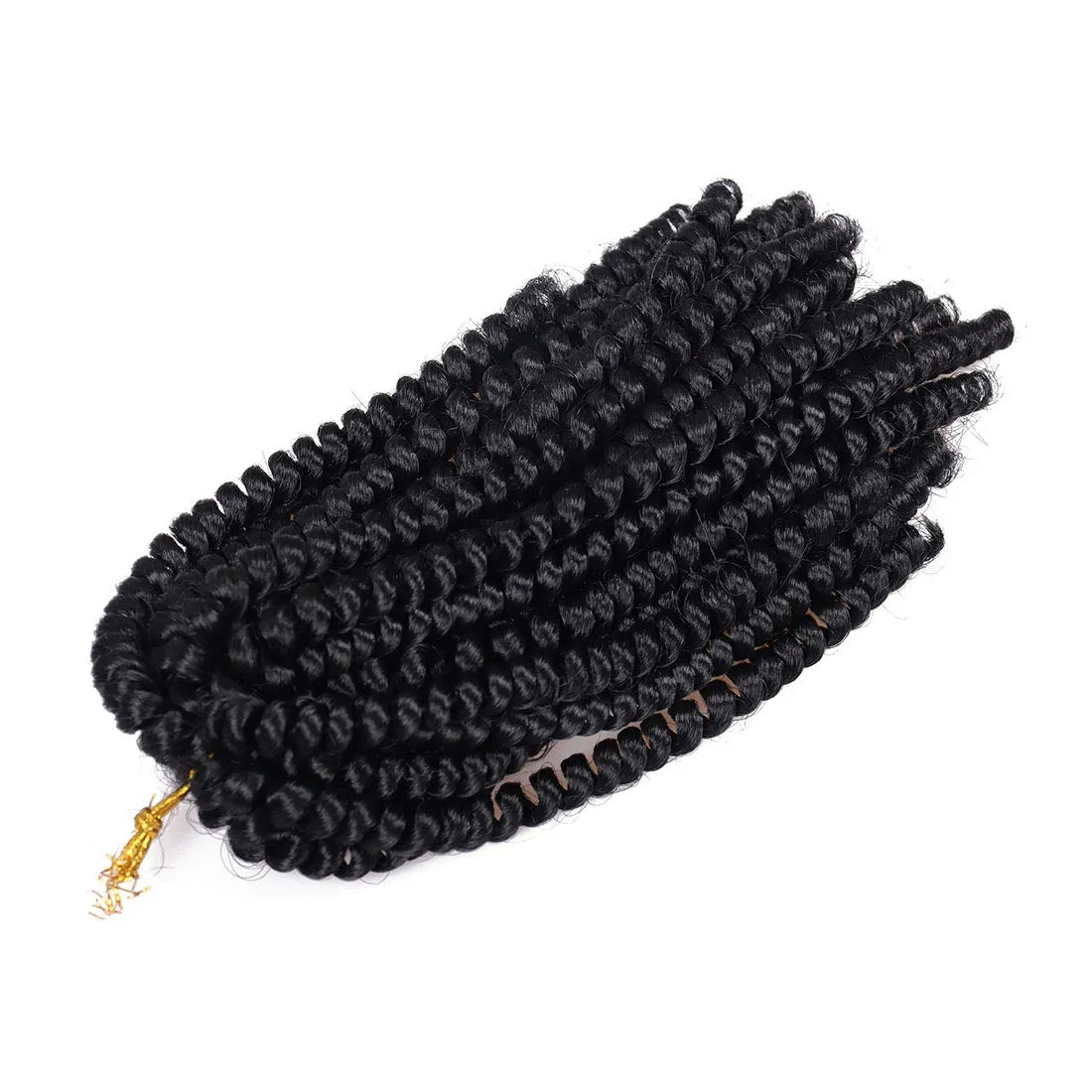 Spring Twist Hair 8 Inch 6 Packs Spring Twist Crochet Hair for Black Women Springy Afro Twist Hair Fluffy Kinky Twist Crochet Braids Synthetic Braiding Hair for Butterfly Locs Hair Extensions