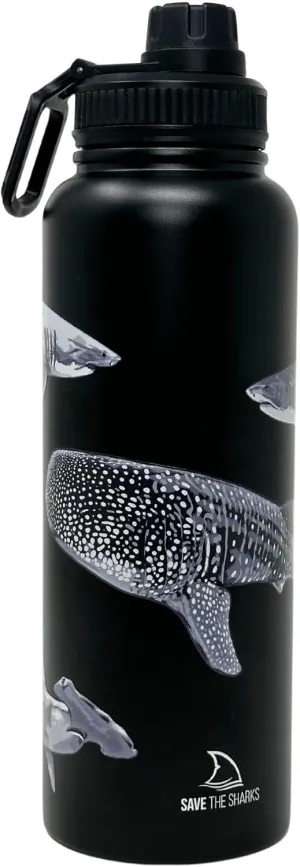 Stainless Reusable Waterbottle Keep 48h Cold/12h Hot (1, DSWB, Round, 25, Fluid Ounces) (Black (40oz))