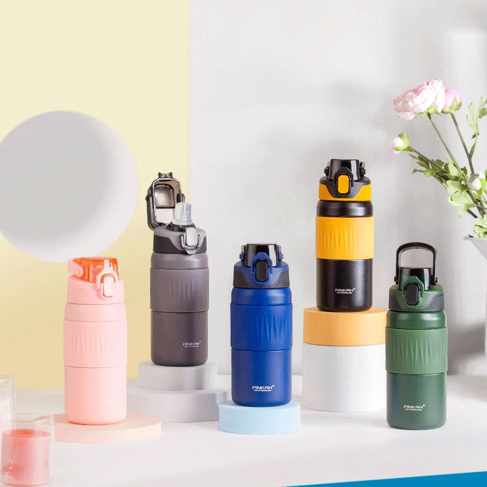 Stainless steel sipper water-bottle.(590mL,450mL).