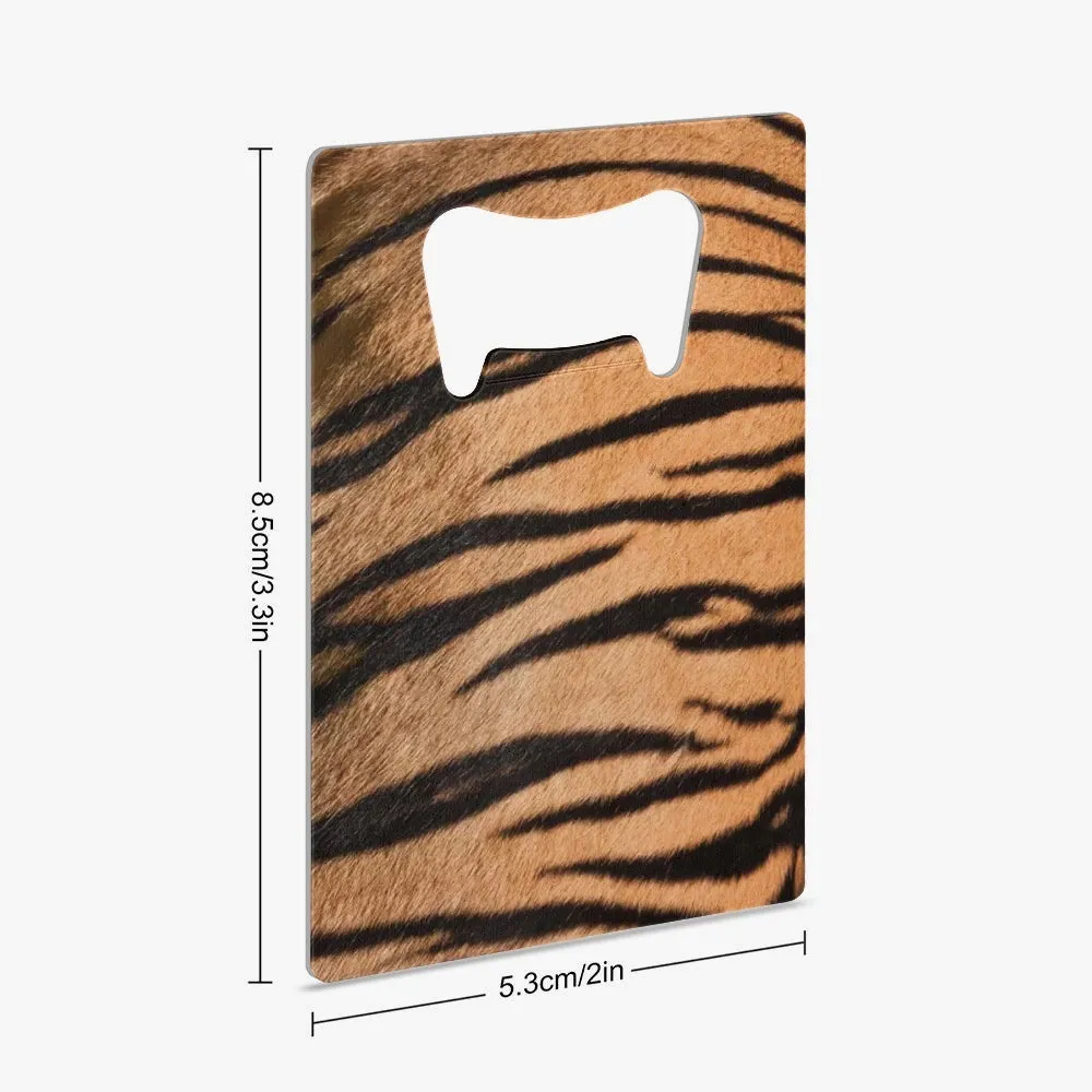 Stainless Steel Tiger Striped Bottle Opener