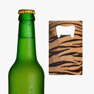 Stainless Steel Tiger Striped Bottle Opener
