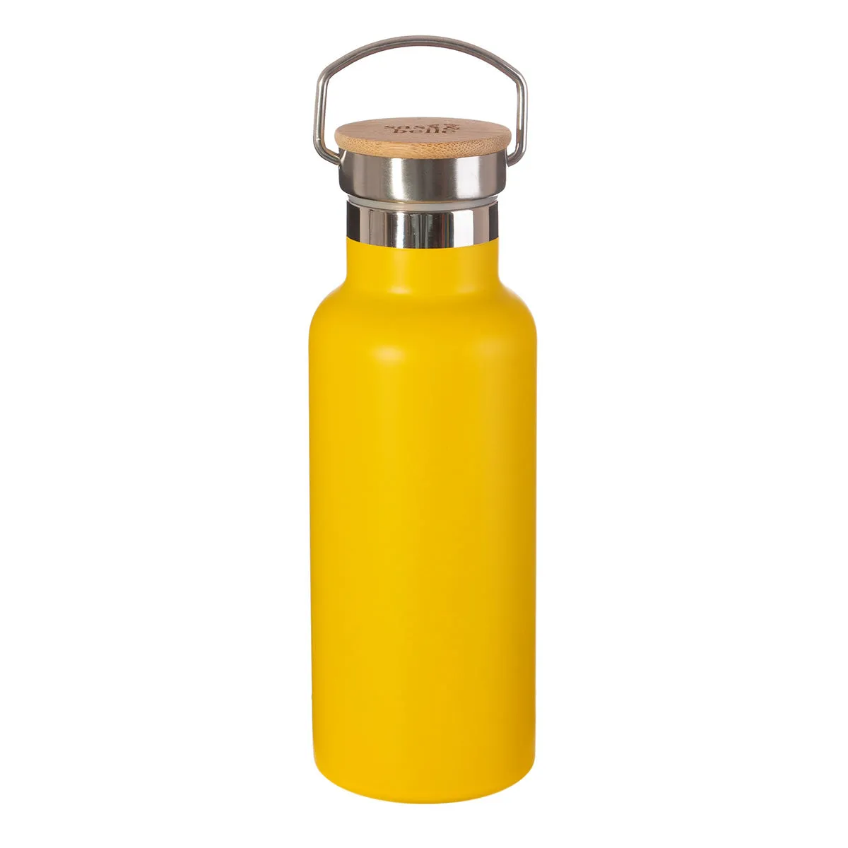 Stainless Steel Water Bottle With Bamboo Lid