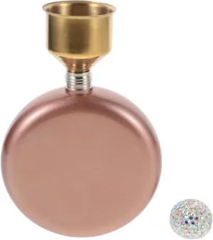 Stainless Steel Wine Flask for Outdoor Activities Portable Liquor Flask Elegant Design for Camping Hiking and Picnics Stainless Steel Finish
