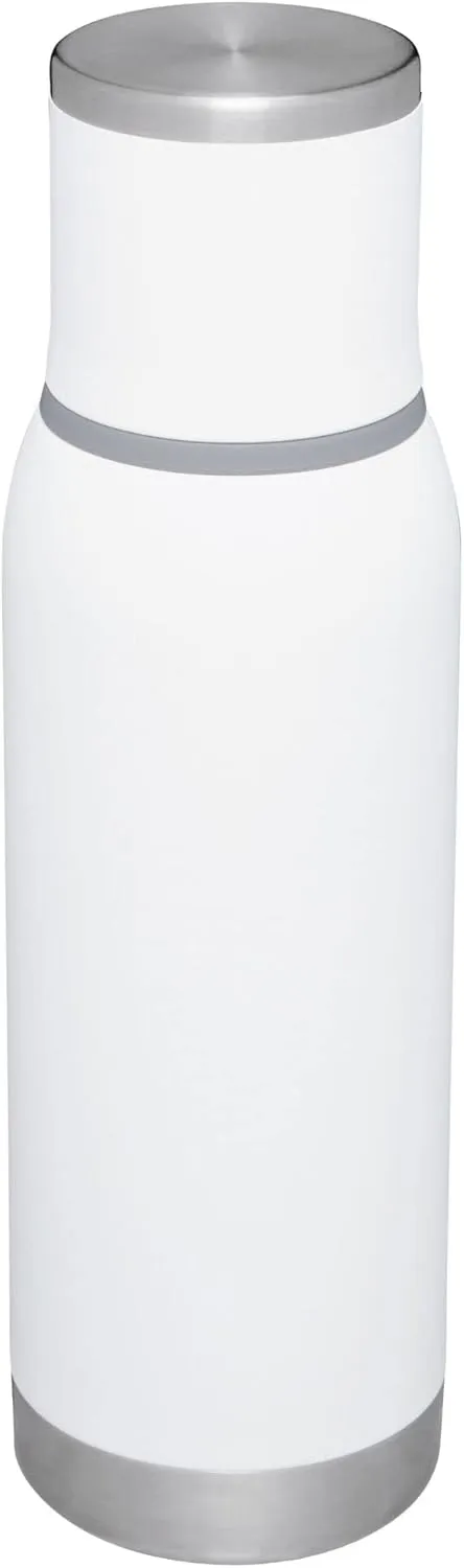 Stanley Adventure-To-Go Vacuum Bottle 25 oz | Wide Mouth with Leakproof Cup Lid | Keep Drinks Hot or Cold | Packable for Travel | Insulated Stainless Steel Thermos | BPA-Free | Polar