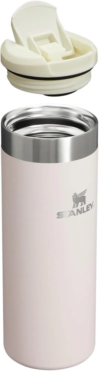 Stanley AeroLight Transit Bottle 16 oz | Locking Drink Through Lid | Leak Resistant Water Bottle or Coffee Travel Mug | Lightweight Insulated Stainless Steel | BPA-Free | Rose Quartz