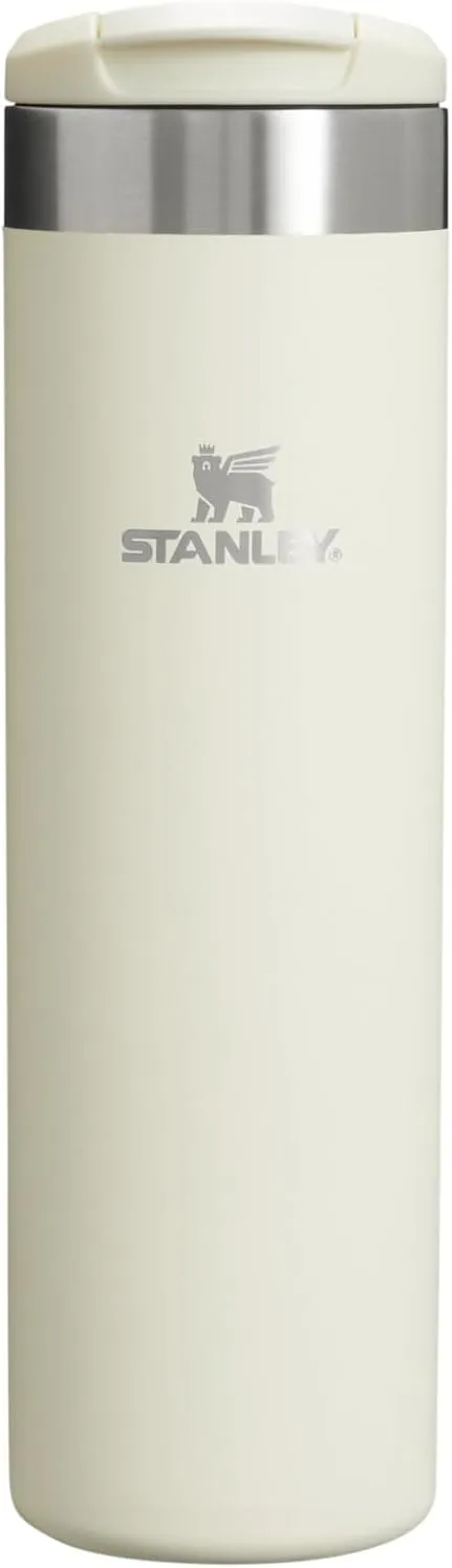 Stanley AeroLight Transit Bottle 20 oz Locking Drink Through Lid Leak Resistant Water Bottle or Coffee Travel Mug Lightweight Insulated Stainless Steel BPA-Free Cream
