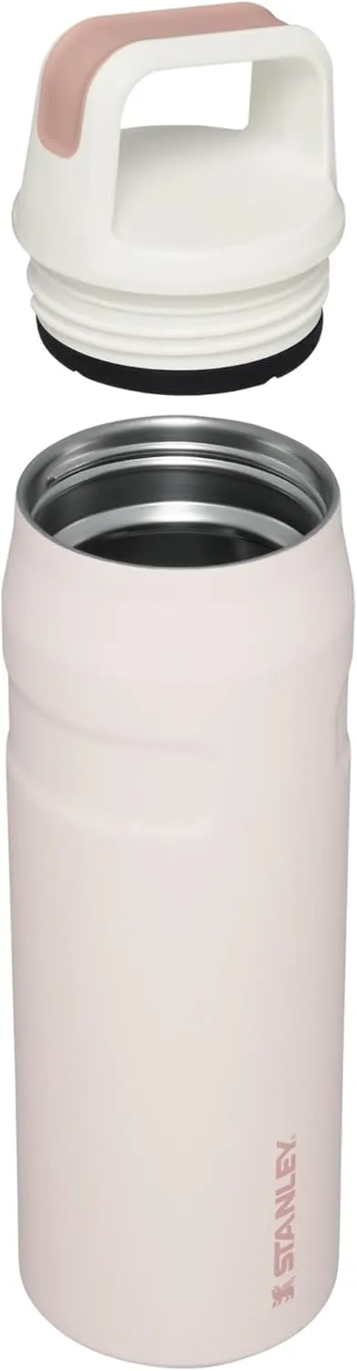 Stanley IceFlow Cap and Carry Water Bottle | Wide Mouth Twist Lid | Lightweight & Leakproof for Travel & Sports | Insulated Stainless Steel | BPA-Free