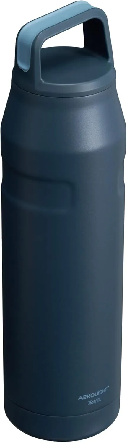 Stanley IceFlow Cap and Carry Water Bottle | Wide Mouth Twist Lid | Lightweight & Leakproof for Travel & Sports | Insulated Stainless Steel | BPA-Free