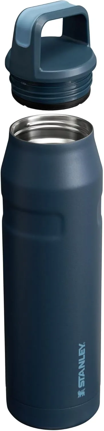 Stanley IceFlow Cap and Carry Water Bottle | Wide Mouth Twist Lid | Lightweight & Leakproof for Travel & Sports | Insulated Stainless Steel | BPA-Free