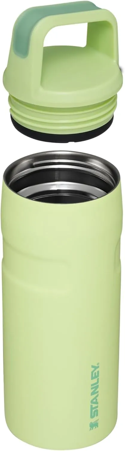 Stanley IceFlow Cap and Carry Water Bottle | Wide Mouth Twist Lid | Lightweight & Leakproof for Travel & Sports | Insulated Stainless Steel | BPA-Free