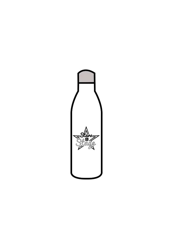 STARS OF THE STAGE - WATER BOTTLE WHITE (IN-STOCK)