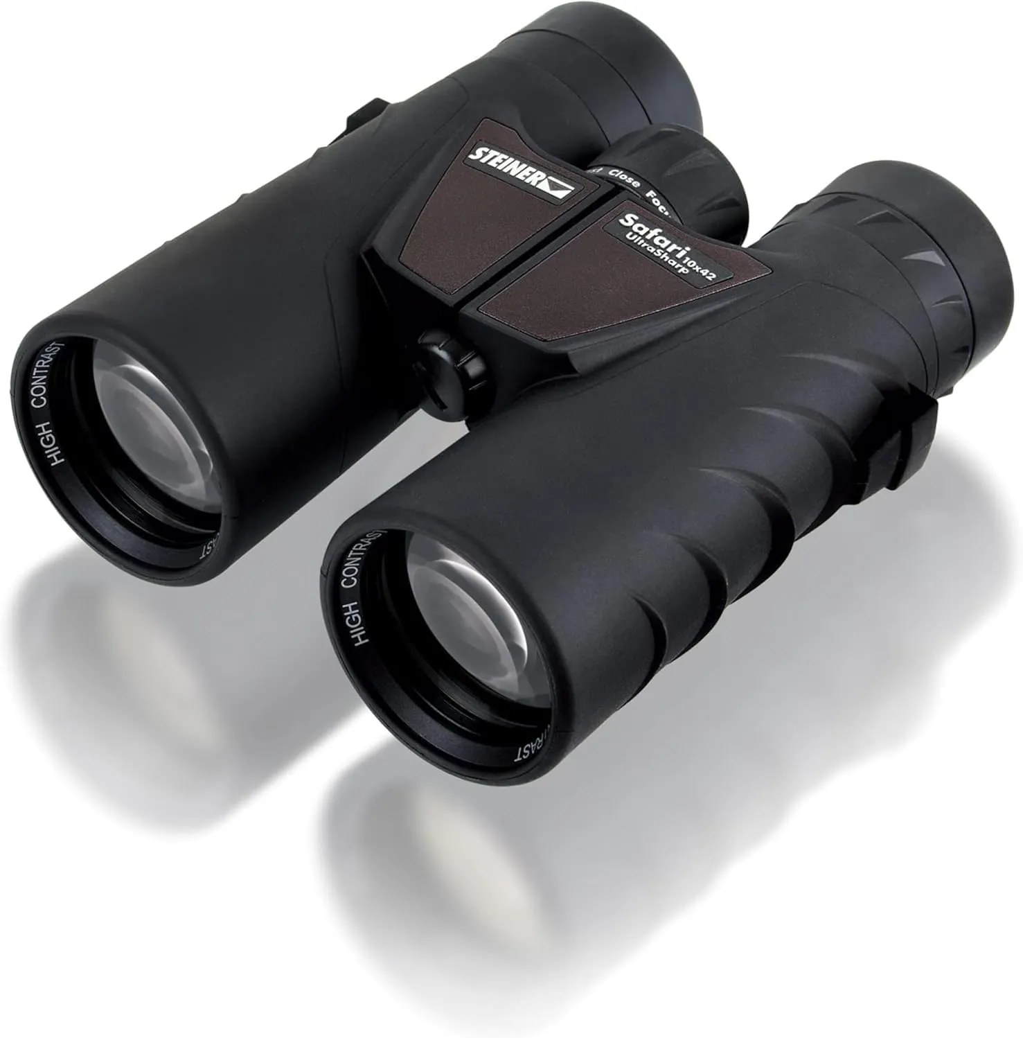 Steiner Safari UltraSharp Binoculars, 10x42, 10x, 42mm Lens, Waterproof, Anti-Fog, Shockproof, NBR Rubber Armor, Lightweight, High Contrast, Bright Vision, Travel, Hiking, Concerts, Sports, Nature