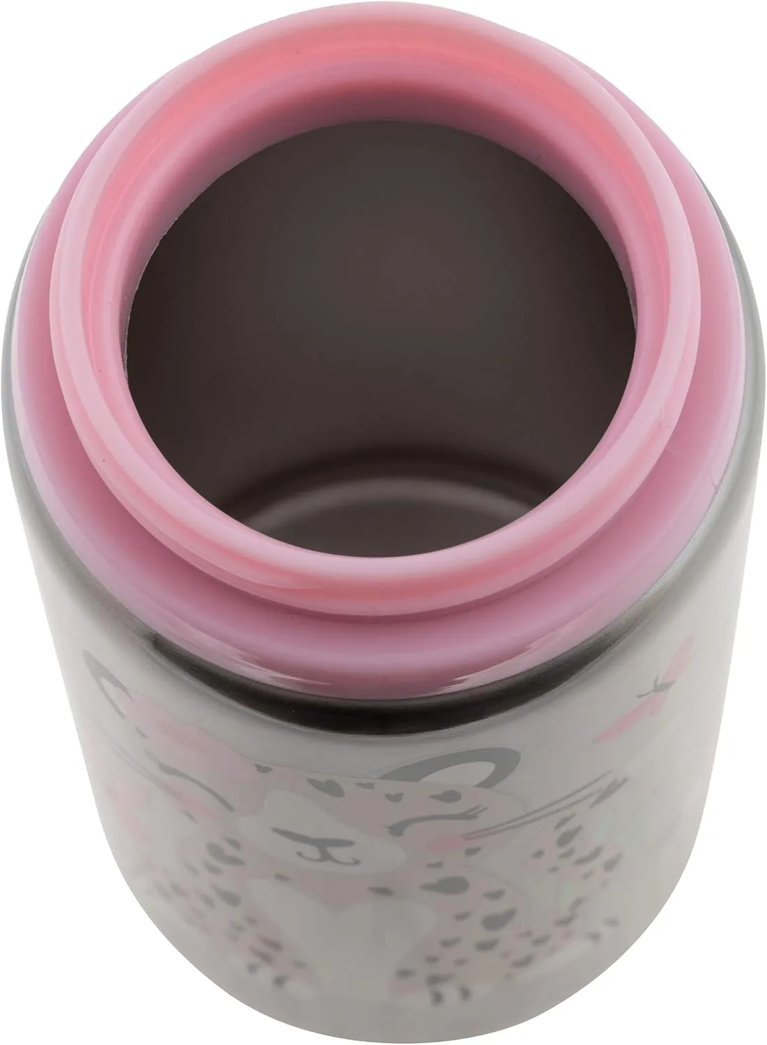 Stephen Joseph Stainless Steel Water Bottles, 18 OZ, Straw lid, Reusable tumbler, Insulated, Leopard
