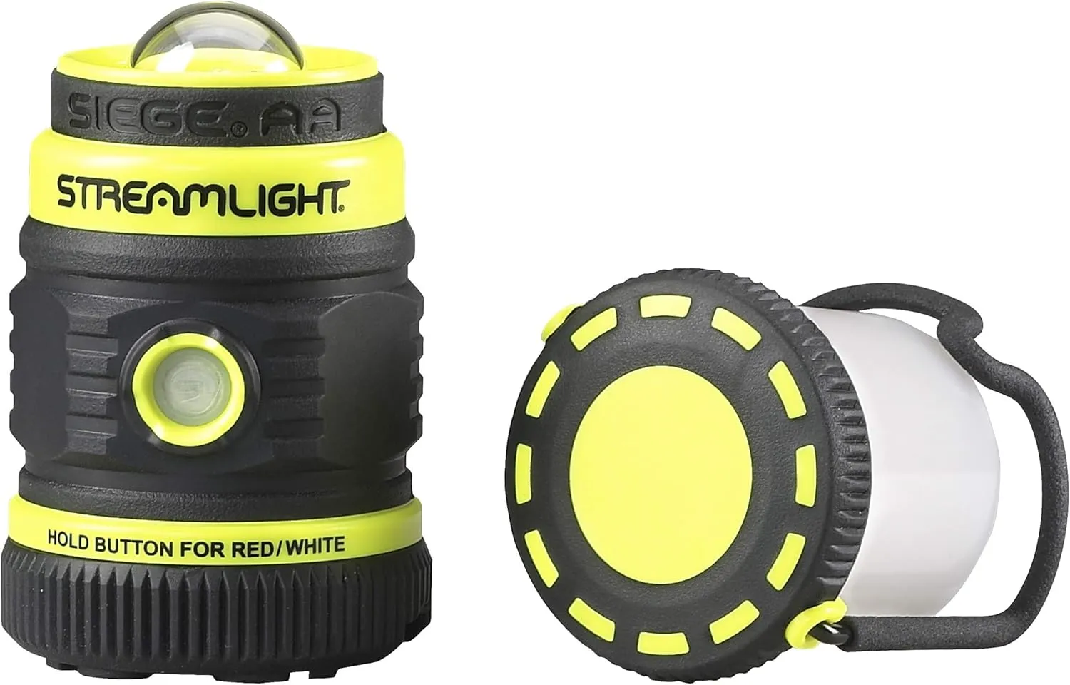 Streamlight 44943 Siege 200-Lumen Ultra-Compact AA Alkaline Outdoor Hand Lantern/Flashlight with Magnetic Base, Yellow