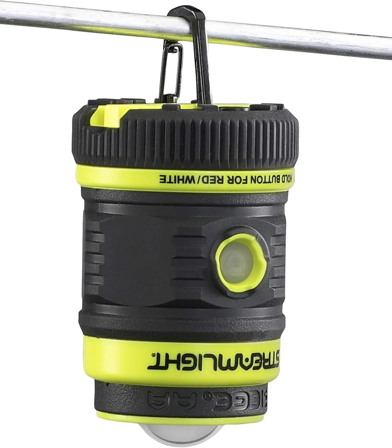 Streamlight 44943 Siege 200-Lumen Ultra-Compact AA Alkaline Outdoor Hand Lantern/Flashlight with Magnetic Base, Yellow