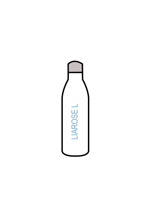 STYLOS DANCE STUDIOS - WATER BOTTLE WHITE (IN-STOCK)