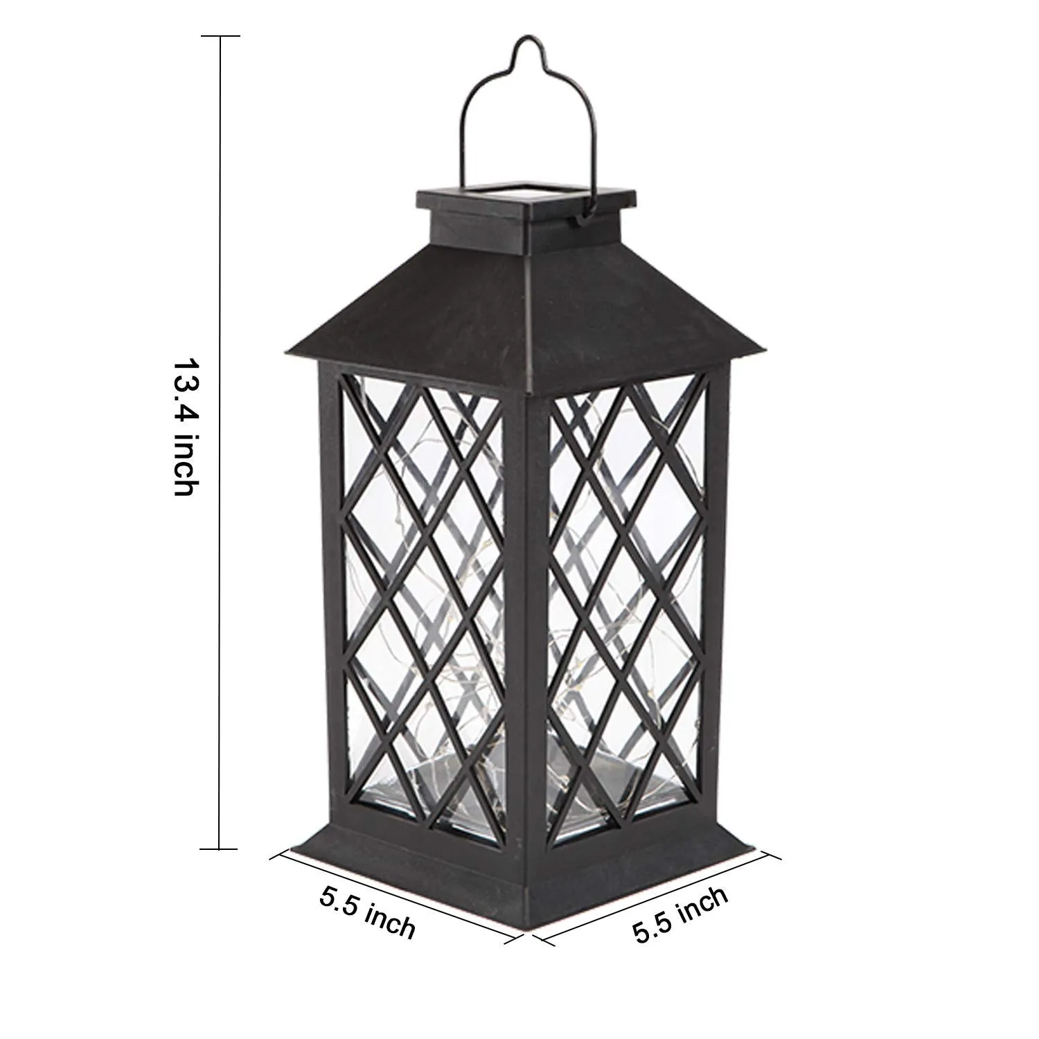 Sunlane Solar Lantern Lights,Outdoor Hanging Lamp,Waterproof 30 Warm White LEDs Copper Wire Fairy String Lights Lawn Patio Yard Pathway Walkway Courtyard Garden