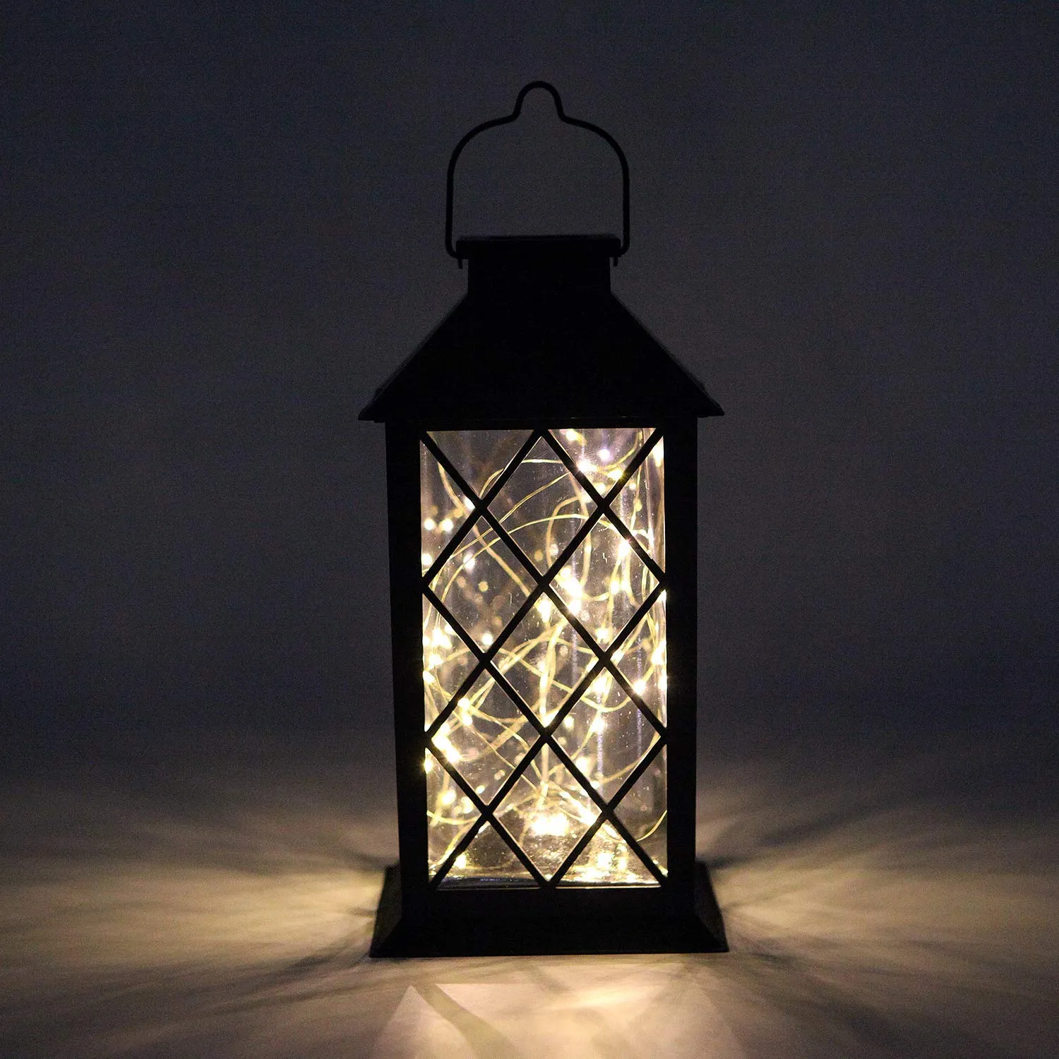 Sunlane Solar Lantern Lights,Outdoor Hanging Lamp,Waterproof 30 Warm White LEDs Copper Wire Fairy String Lights Lawn Patio Yard Pathway Walkway Courtyard Garden