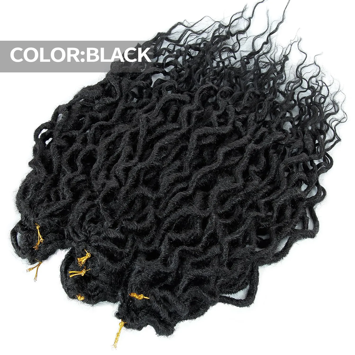 SuyiIRL Faux Locs Crochet Braid Hair Bohemian Locs 24 Inches Synthetic Dreads Ombre Braiding Hair Afro Dreadlock