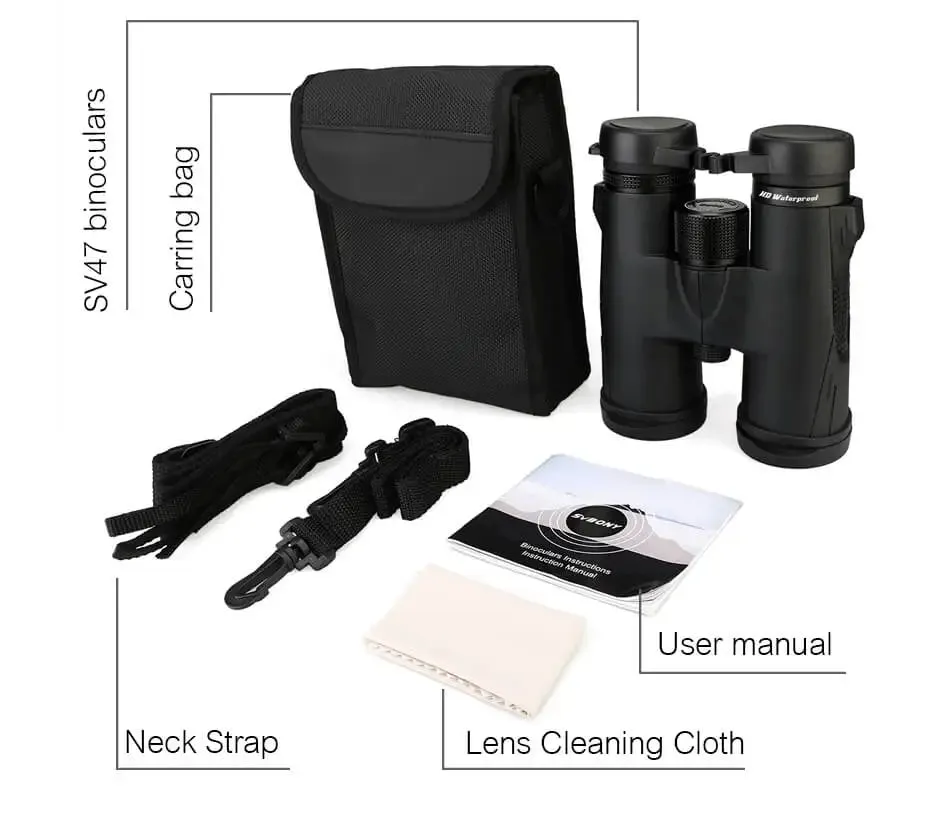 SVBONY SV47 Professional Waterproof Binoculars for Bird Watching and Outdoors