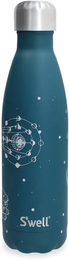 S'well Stainless Steel Water Bottle 17 ounces Celestial Green Triple Layered Vacuum Insulated Containers Keeps Drinks Cold for 36 Hours and Hot for 18 Perfect for On the Go