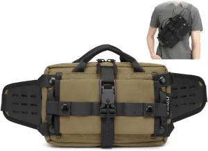 Tactical Men Waist Bag Outdoor Sports Chest Pack Waterproof Shoulder Belt Bag E.DC Crossbody Bags for Hunting Camping Hiking