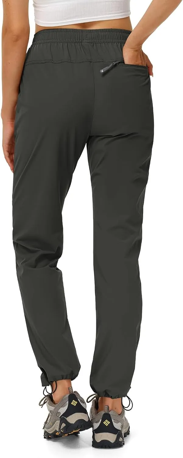 TBMPOY Women's Hiking Pants Water Resistant Lightweight Quick Dry Cargo Travel Fishing Work Camping Pant with 4 Pockets