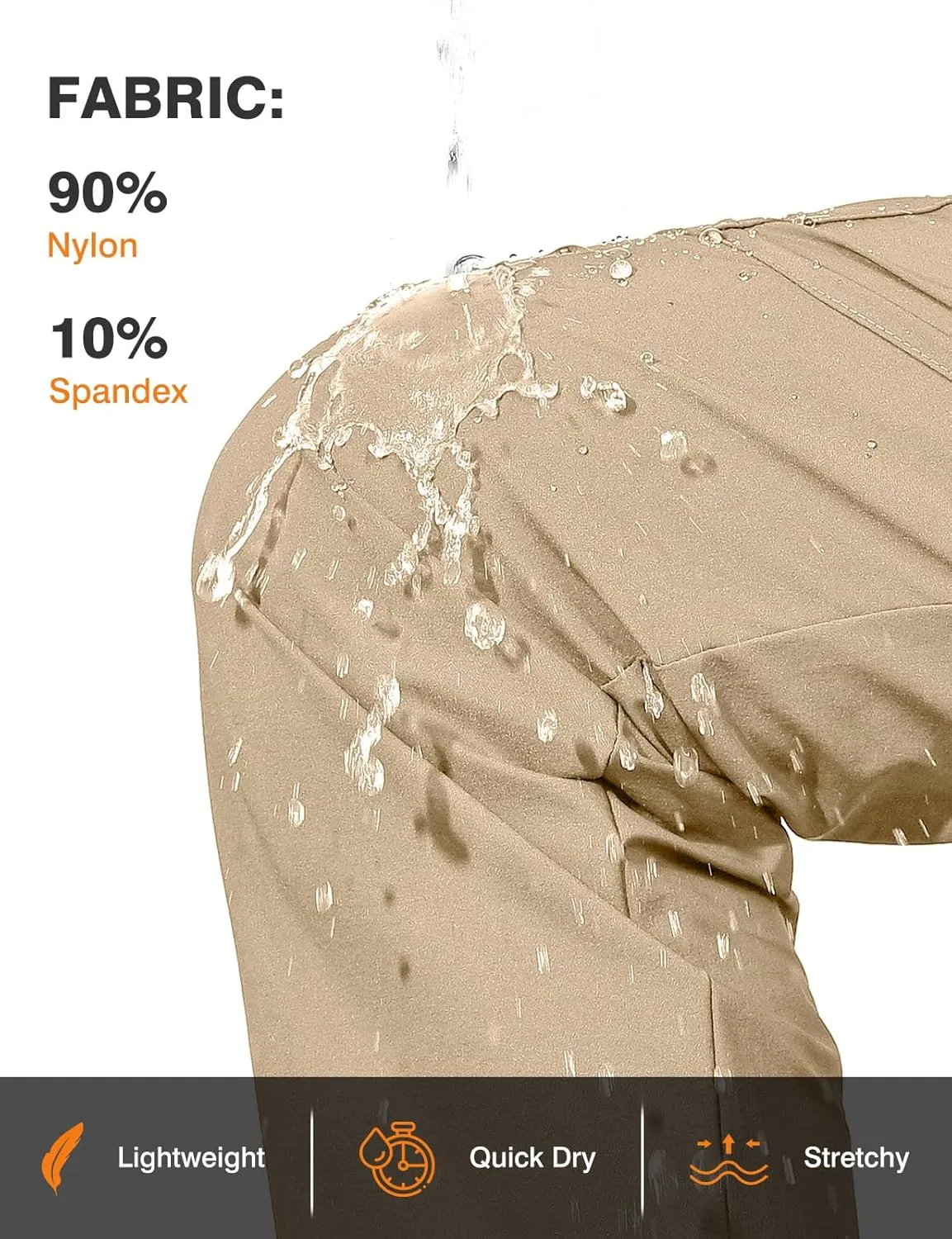 TBMPOY Women's Hiking Pants Water Resistant Lightweight Quick Dry Cargo Travel Fishing Work Camping Pant with 4 Pockets