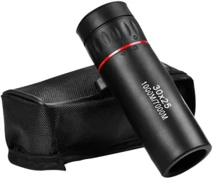 Telescope 30X25 Optical Zoom Field Glasses Telescopes Clear View Red Film HD Binoculars Adjustable Focal Length or 7X Monocular Double The Comfort