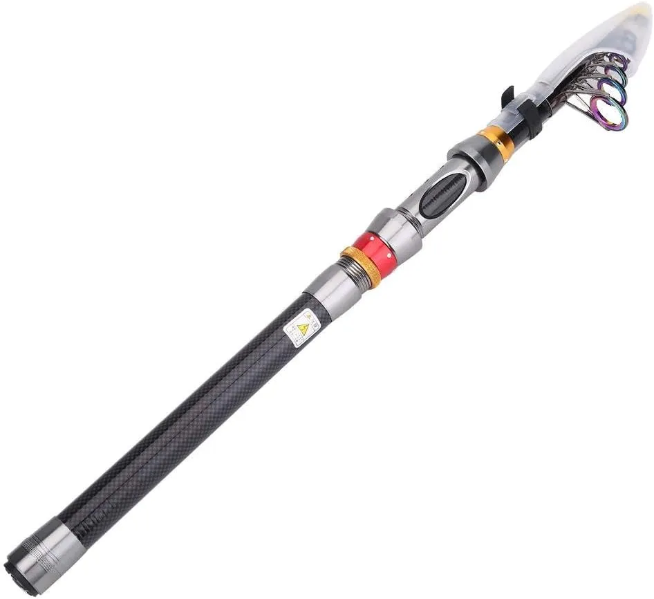 Telescopic Fishing Rod, Carbon Portable Hard Fishing Pole Freshwater Fishing Rod Accessory(3.0m)