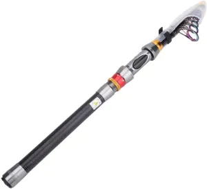 Telescopic Fishing Rod, Carbon Portable Hard Fishing Pole Freshwater Fishing Rod Accessory(3.0m)