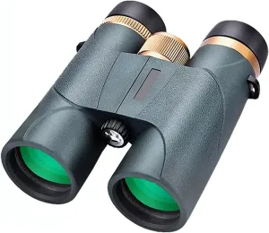 telescopio Profesional para ver planetas Binoculars for Hunting Hand-Held High-Power High-Definition Waterproof Wide-Angle Binoculars, Night Vision Mobile Phone Photography(Color:10x42)