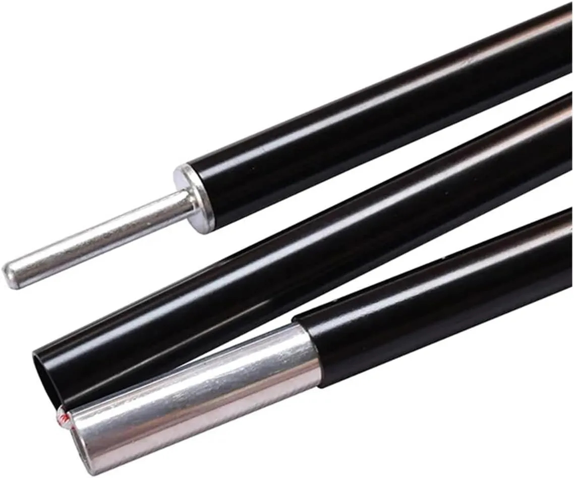 Tent Poles 120CM Long Diameter 13MM/16MM/19MM Black/RED Color Tent Rod Support Pole Shelter Tarp Canopy Aluminium Alloy(19MM Yellow Pin tip)