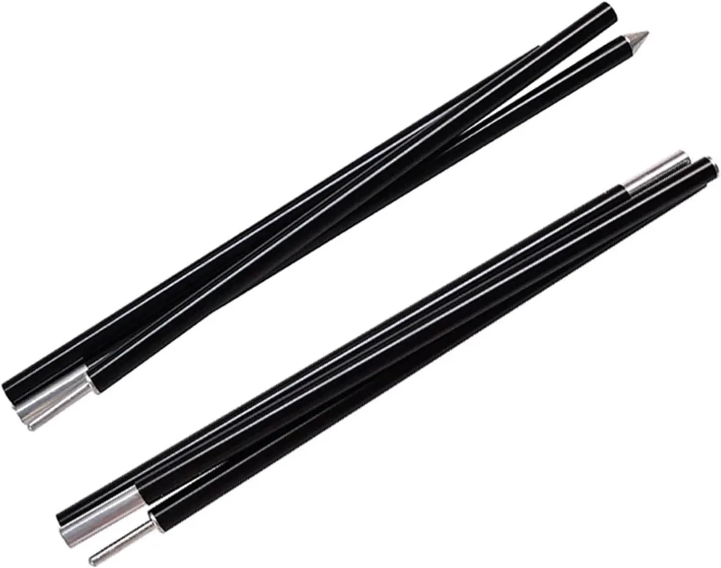 Tent Poles 120CM Long Diameter 13MM/16MM/19MM Black/RED Color Tent Rod Support Pole Shelter Tarp Canopy Aluminium Alloy(19MM Yellow Pin tip)