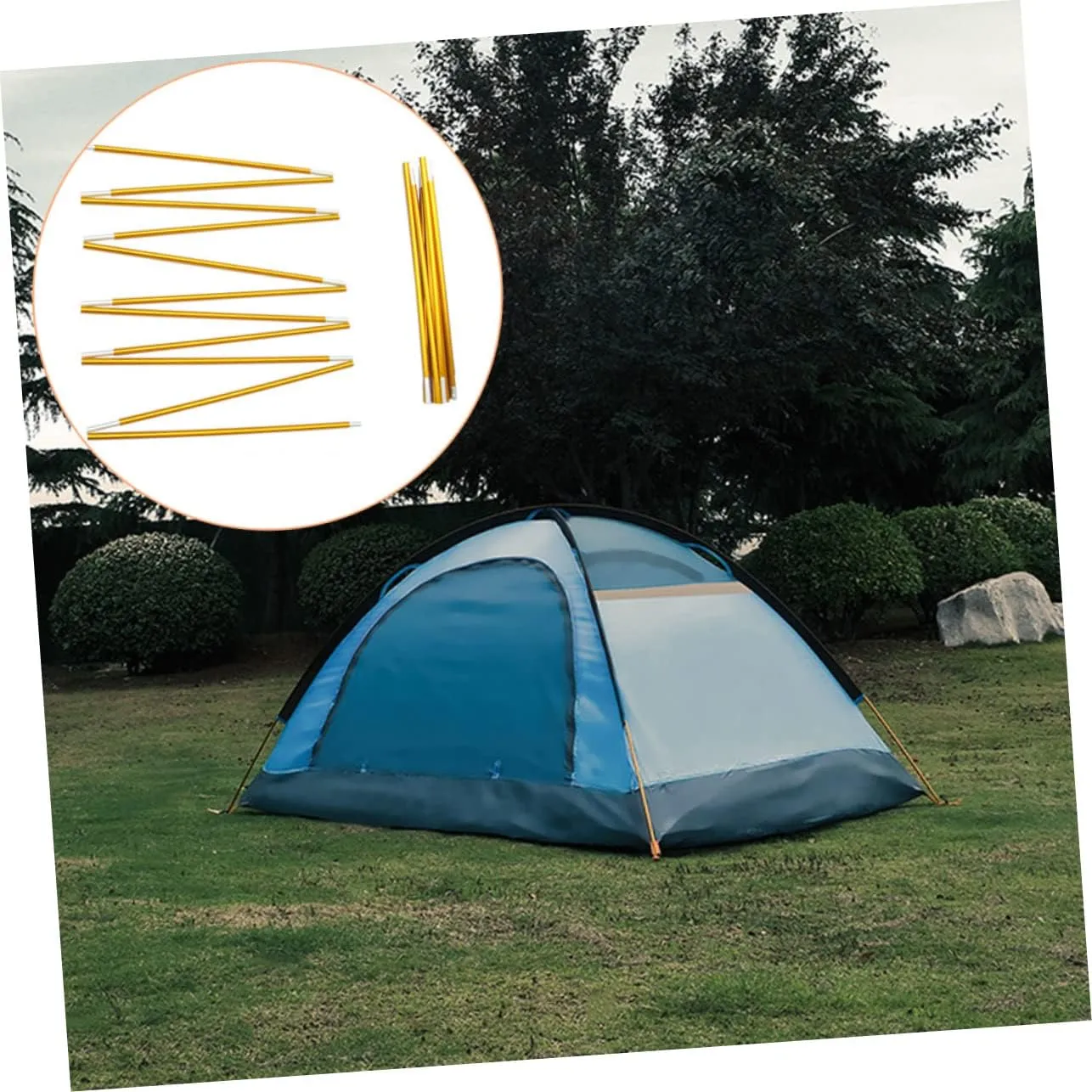 Tent Poles Durable Tent Accessories for Camping Tarp Support Portable Design for