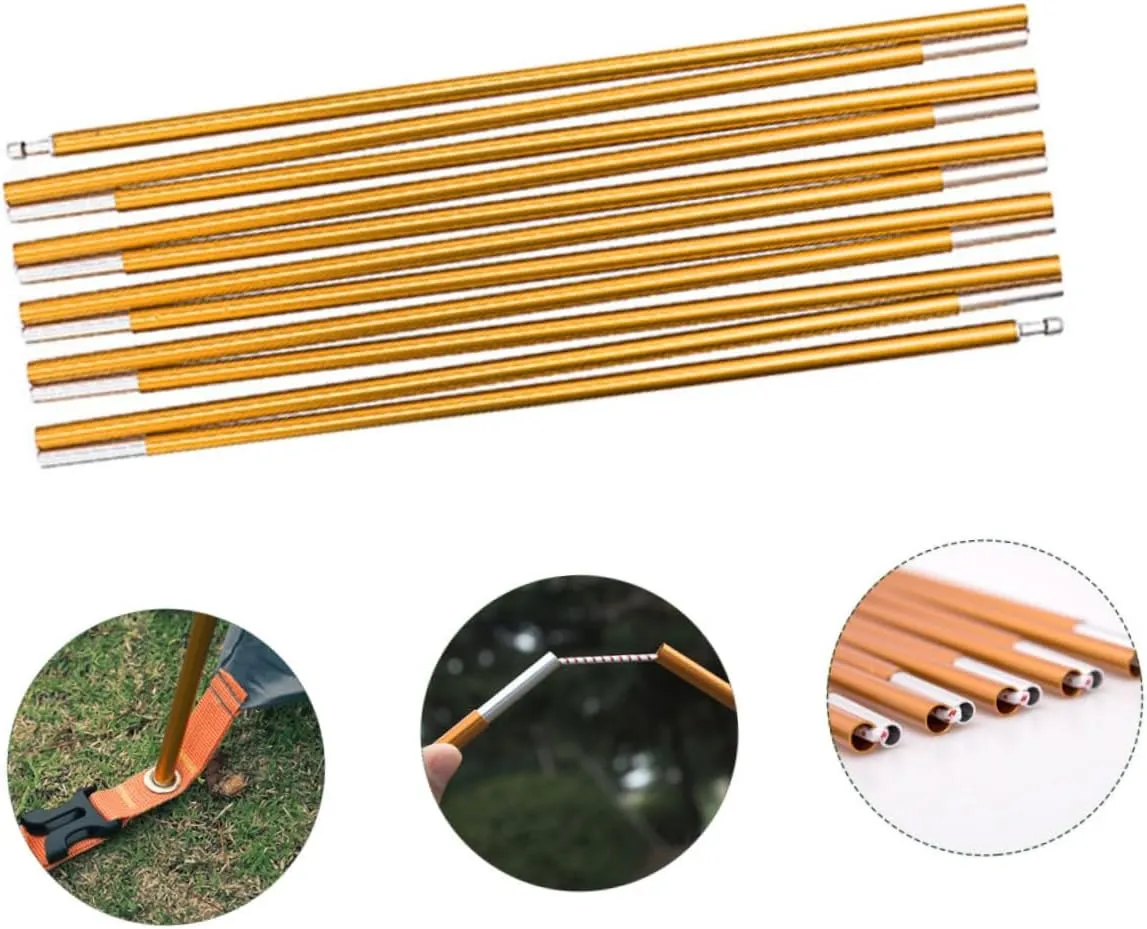 Tent Poles Durable Tent Accessories for Camping Tarp Support Portable Design for