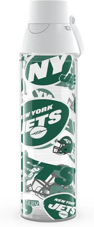 Tervis Venture Lite NFL New York Jets - All Over Made in USA Double Walled Insulated Tumbler Travel Cup Keeps Drinks Cold & Hot, 24oz Water Bottle, Classic