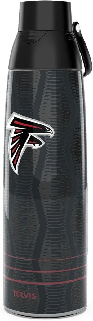 Tervis Venture Water Bottle NFL Atlanta Falcons - Full Speed Triple Walled Insulated Tumbler Travel Cup Keeps Drinks Cold & Hot, 36oz, Stainless Steel