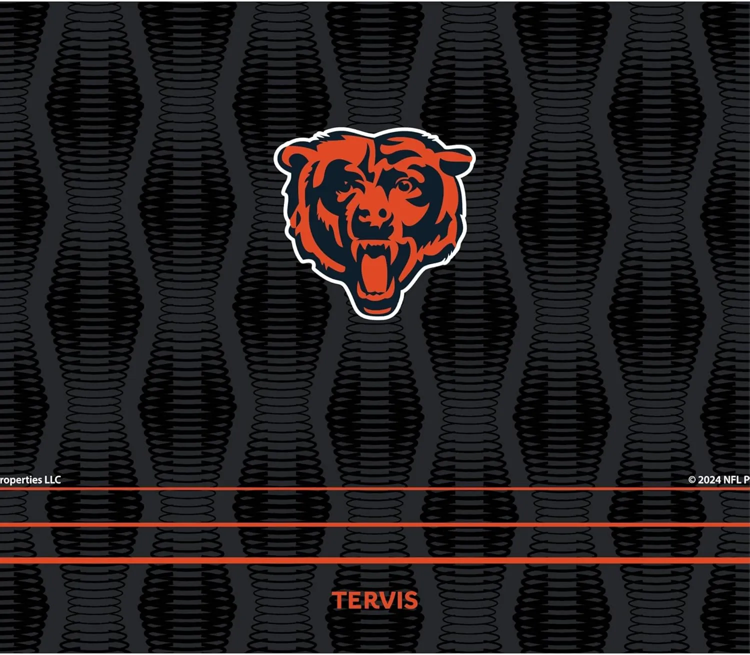 Tervis Venture Water Bottle NFL® Chicago Bears - Full Speed Triple Walled Insulated Tumbler Travel Cup Keeps Drinks Cold & Hot, 26oz, Stainless Steel